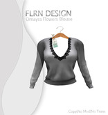 Omayra Blouse Lace Gray