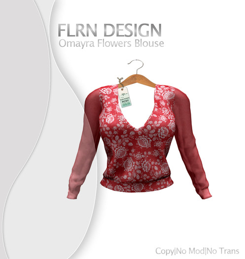 Omayra Flowers Blouse Red