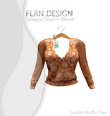 Omayra Flowers Blouse Orange