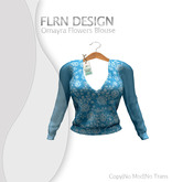 Omayra Flowers Blouse Blue