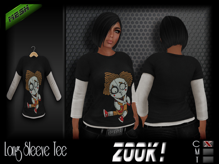 ZK! Long Sleeve T-Shirt - Scissors 