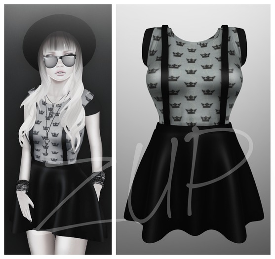 ::Zup:: Mesh Suspender Skirt And Shirt Princess **DEMO