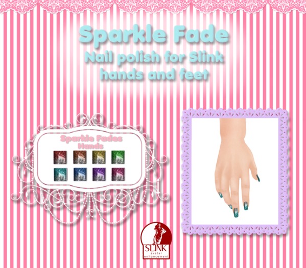 {Peachy} Sparkle Fades - Slink BOX