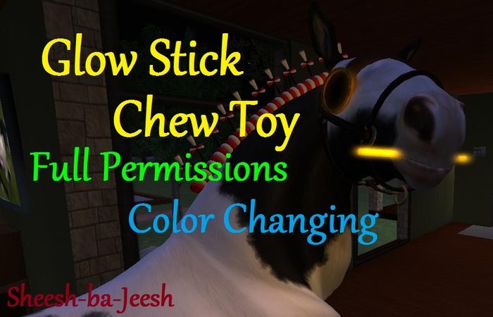 Glow Stick mouth toy (BC Shire Mesh Horse Avatar)