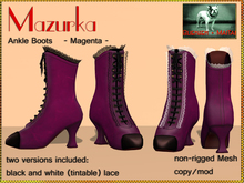 Bliensen + MaiTai - Mazurka - Ankle Boots - Magenta