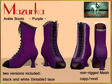 Bliensen + MaiTai - Mazurka - Ankle Boots - Purple
