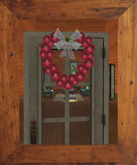 Heart Wreath-lace bow