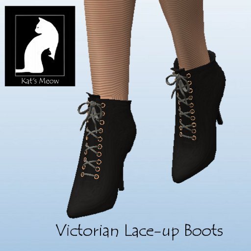 KM Victorian Sculpted Lace-up boots