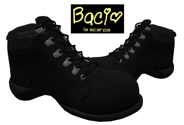 Bacio * Mesh  Men boots harry black BOX