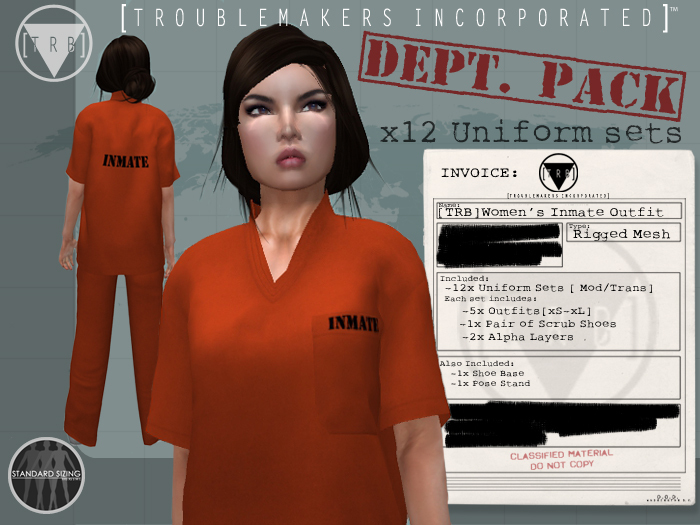 [TRB] Dept Pack: Women's Inmate (x12)