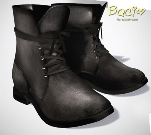Bacio * Mesh  Men loose combat boots  black BOX