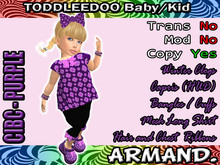 --ARMAND-- CUTE IN BLACK CAPRIS - PURPLE