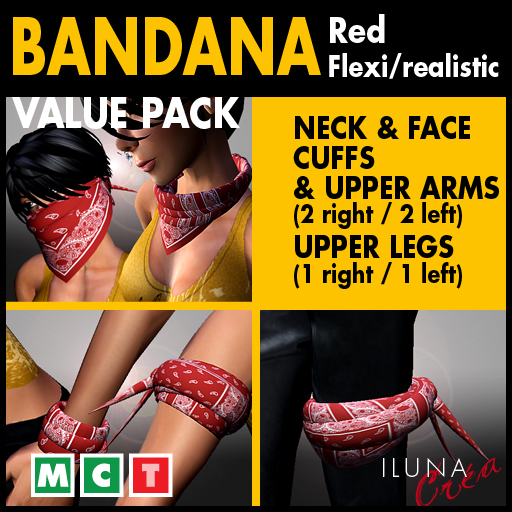red bandanas -value pack