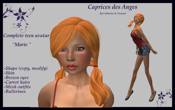 *CdT" Complete Teen Avatar "Marie"