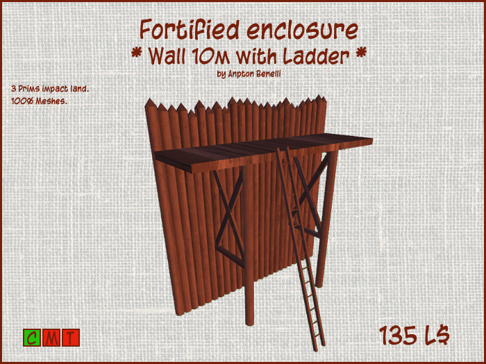 Fortified enclosure-Wall 10m-Ladder (Copy) V1.1