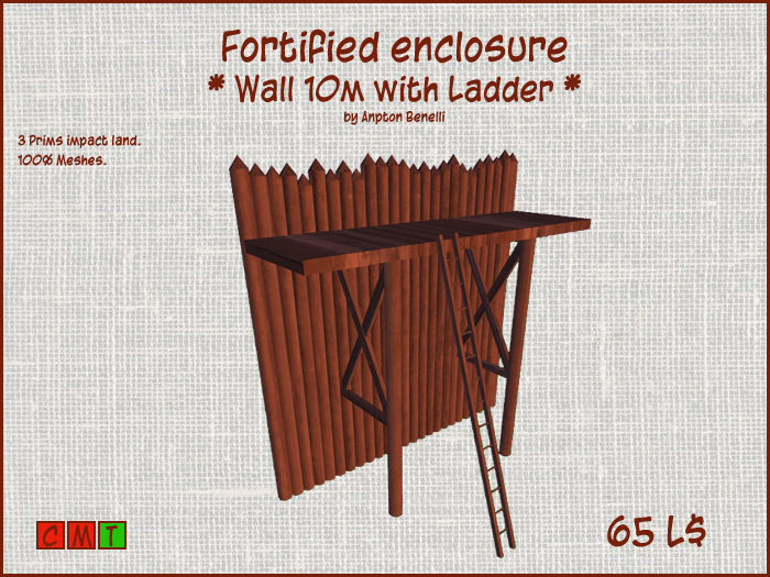Fortified enclosure-Wall 10m-Ladder (Transfer)