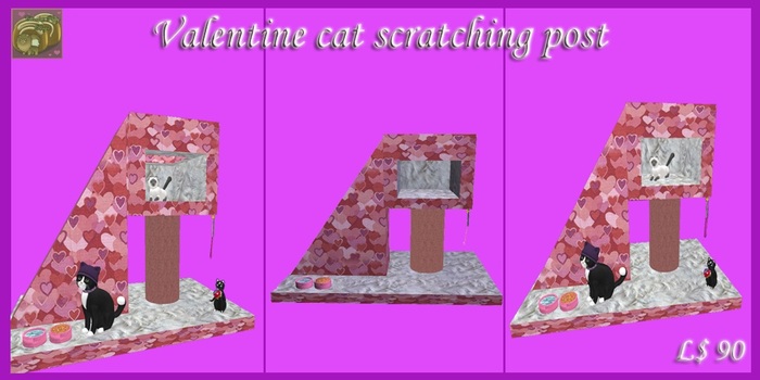 Valentine cat scratching post(wear me)