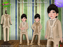 [SKTD] Toddleedoo Creme Mesh Tuxedo Suit