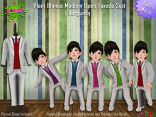 [SKTD] Toddleedoo White Mesh Tuxedo Suit