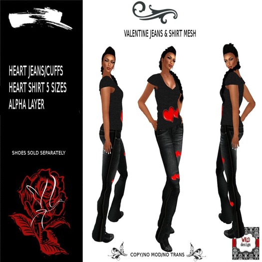 VALENTINE JEANS & SHIRT FEMALE