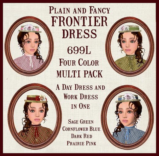 Plain and Fancy Frontier Prairie Dress Multi Pack