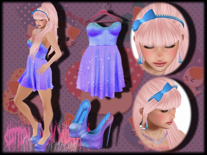{C.C.M.} I'm a Blue Princess Mesh Outfit