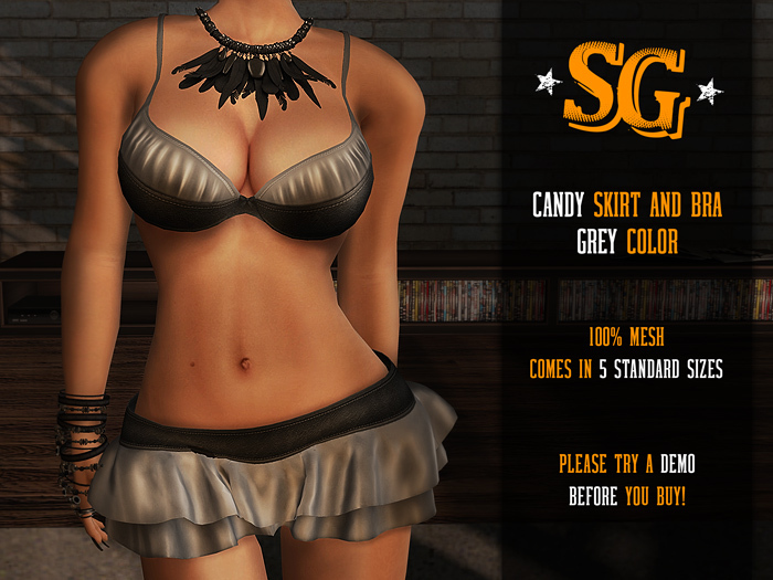 Candy Ruffled Skirt and Bra