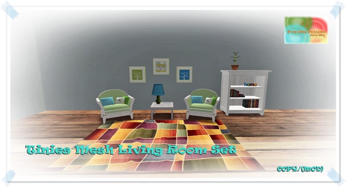 [DD] Tinies Mesh Living Room Set - Box