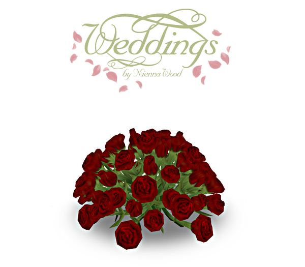 Red Rose Wedding Centerpiece - Trans Only