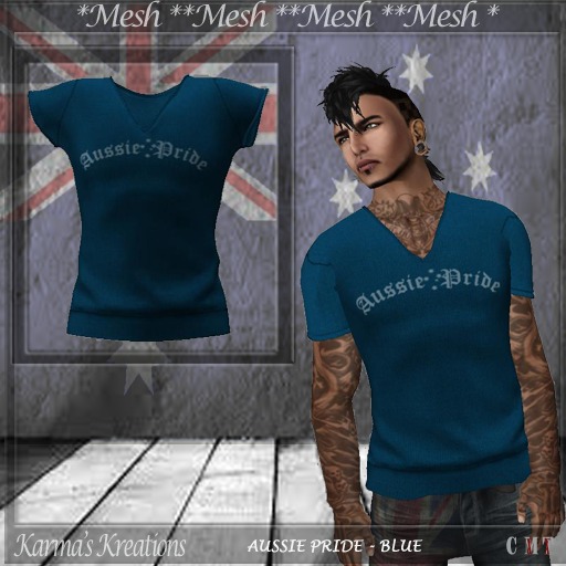.::KK::. Aussie Pride Blue tee