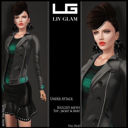 [LIV-Glam]WINTER2012 Posen Scrapbook Dress HUD[WearMe]