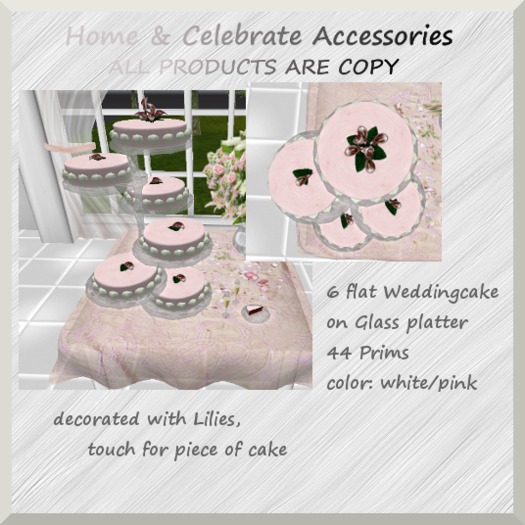 6 flat exclusive Wedding Cake/ Box