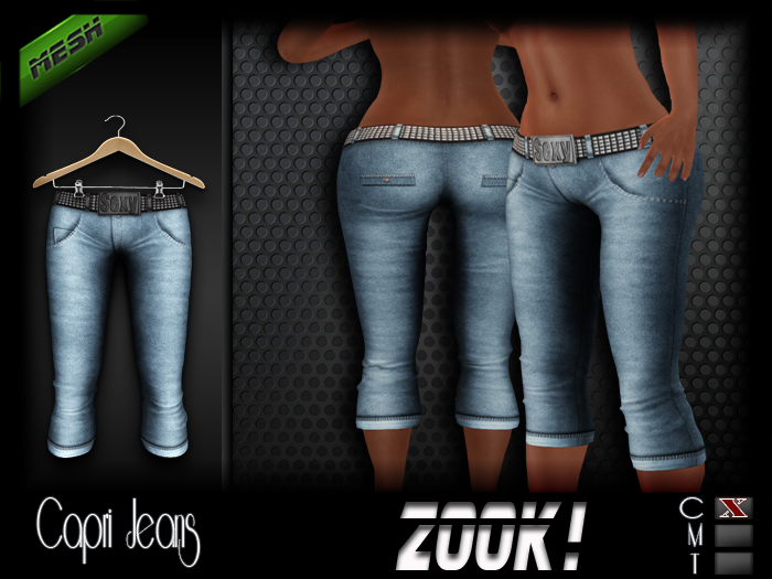 ZK! Capri Jeans - Light Blue 