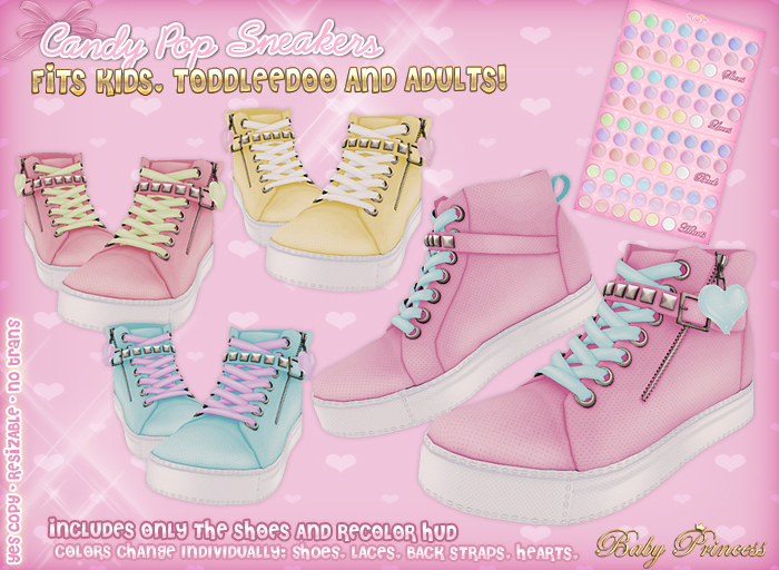 :*BABY*: CandyPop Sneakers { ToddleeDoo - Kids - Adults }