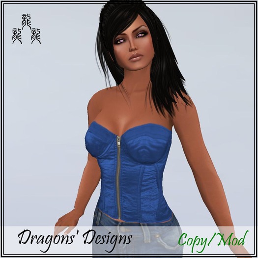 Possibilities Dark Blue Corset