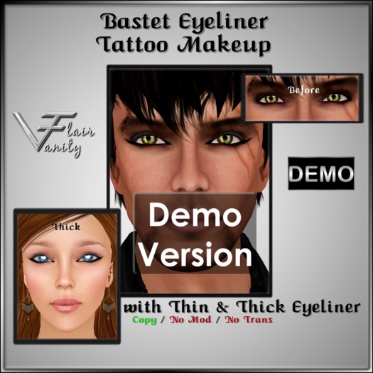 DEMO BASTET Eyeliner - Unisex Tattoo Layer Eye Makeup