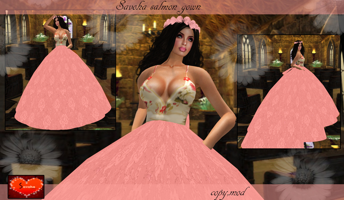 savoha salmon  gown *PROMO*