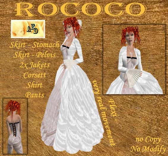 **AFD** Elegance  Rococo white-cream