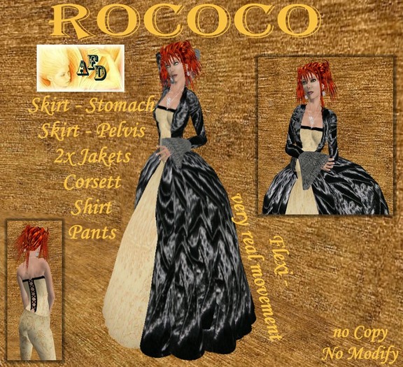 **AFD** Elegance  Rococo black-gold