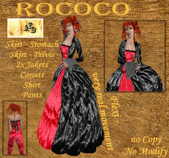 **AFD** Elegance  Rococo black-red