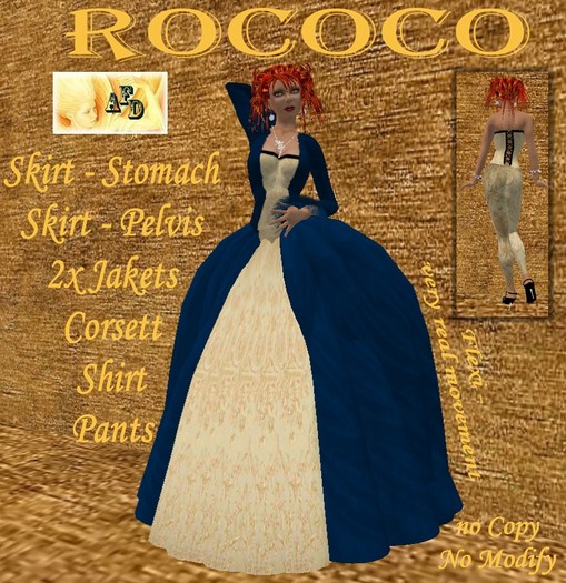 **AFD** Elegance  Rococo darkblue-gold
