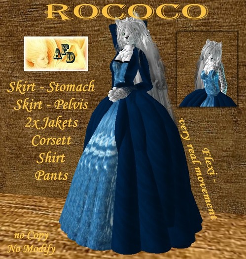 **AFD** Elegance  Rococo darkblue-bluesky