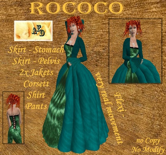**AFD** Elegance  Rococo darkgreen-green