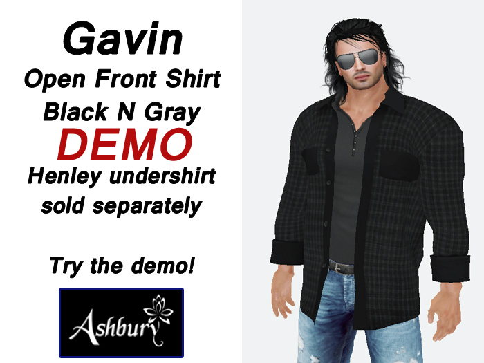 [ASHBURY] Gavin Open Shirt-Demos