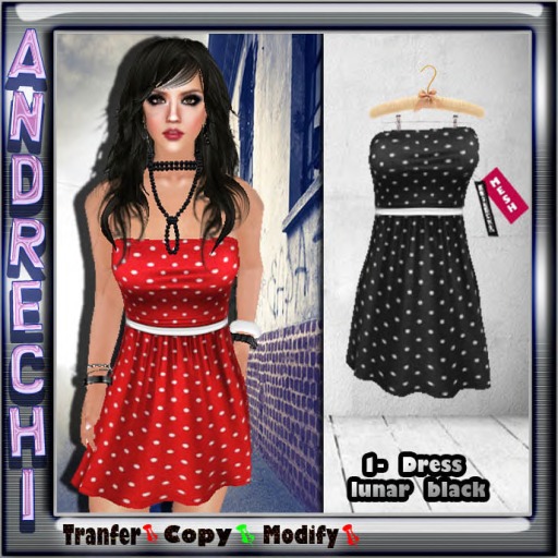 "=AnDreChi="  Lunar black Dress