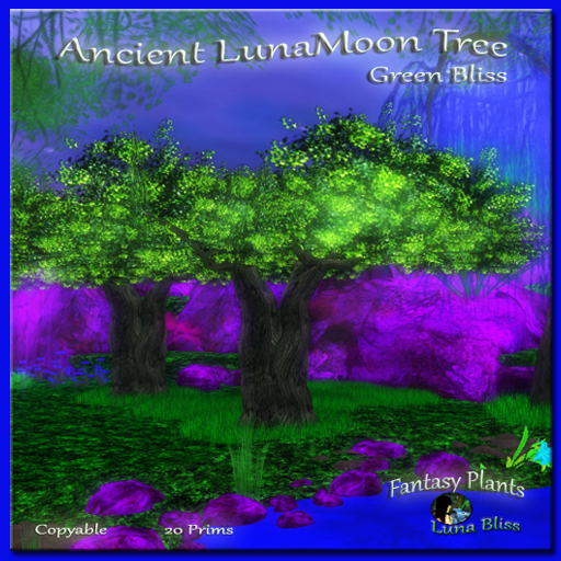 Ancient LunaMoon Tree - Green Bliss - Fantasy Tree
