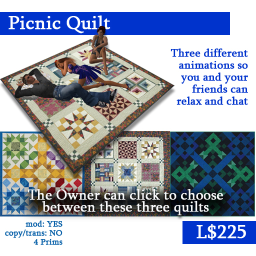 InkWelle Animated Picnic Quilt