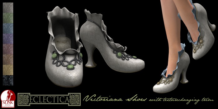 Eclectica Victoriana Texturechanging Shoes-ivory 