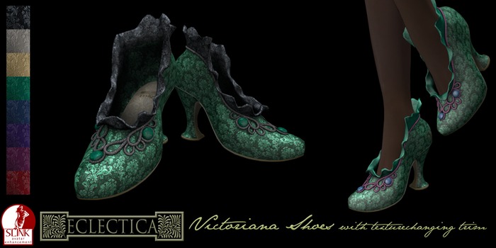 Eclectica Victoriana Texturechanging Shoes-violet
