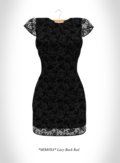*MIMOSA*  Lacy Dress Black